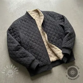 Prešívaná látka DENIM black