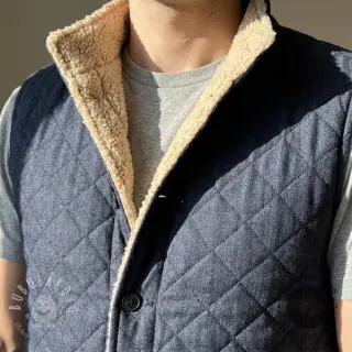 Prešívaná látka DENIM dark blue