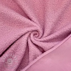 Fleece TEDDY DOUBLE SIDED soft pink