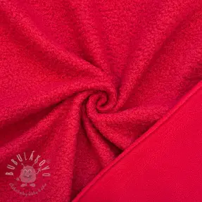 Fleece TEDDY DOUBLE SIDED red