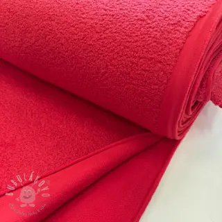 Fleece TEDDY DOUBLE SIDED red