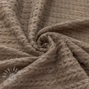 Pletenina LIGHT ANGORA CABLY brown