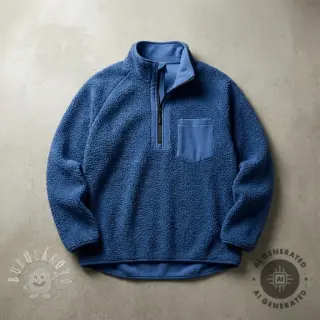 Fleece TEDDY DOUBLE SIDED light blue