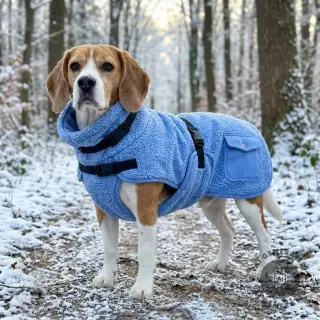 Fleece TEDDY DOUBLE SIDED light blue