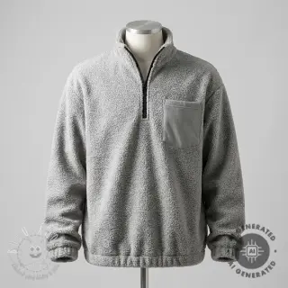 Fleece TEDDY DOUBLE SIDED light grey