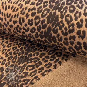 Kabátovina TEDDY SUEDE Panther LEO light brown