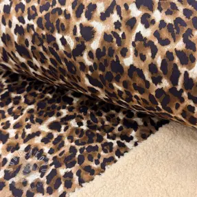 Kabátovina TEDDY SUEDE Panther LEO cognac