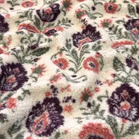 Kabátovina TEDDY JACQUARD Pretty mix design F