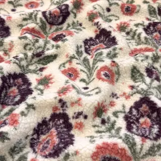 Kabátovina TEDDY JACQUARD Pretty mix design F