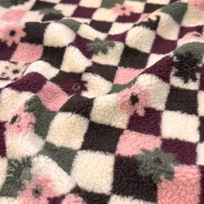Kabátovina TEDDY JACQUARD Pretty mix design C