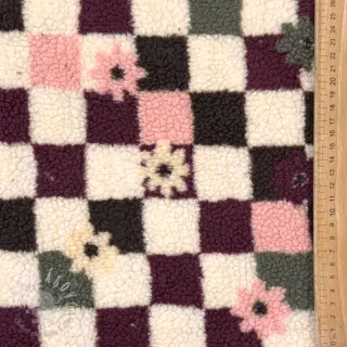 Kabátovina TEDDY JACQUARD Pretty mix design C