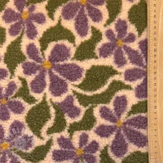 Kabátovina TEDDY JACQUARD Pretty mix design B