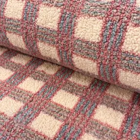 Kabátovina TEDDY Fluffy Checks