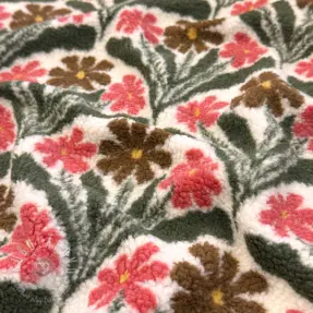 Kabátovina TEDDY JACQUARD Flowers