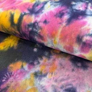 JEANS TIE DYE HEAVY fuchsia