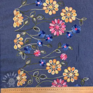 JEANS EMBROIDERY BORDER design B