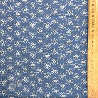 JEANS EMBROIDERY Flowered