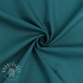 Bavlnený popelín dark cyan