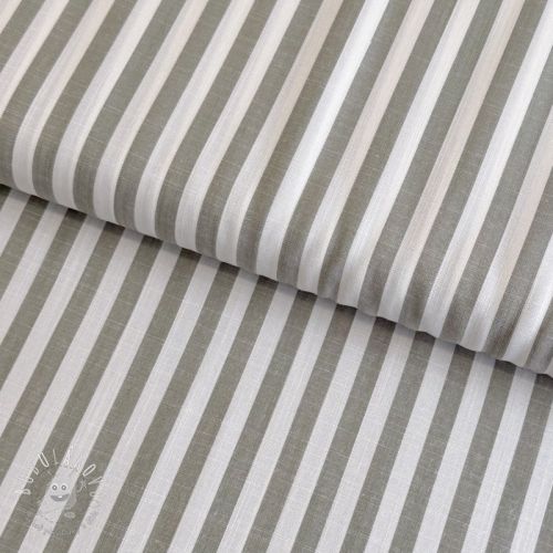 Viskóza YARN DYED Stripes SMALL green