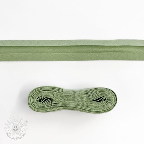 Lemovací prúžok bavlna - 3 m basil Lemovací prúžok bavlna - 3 m basil