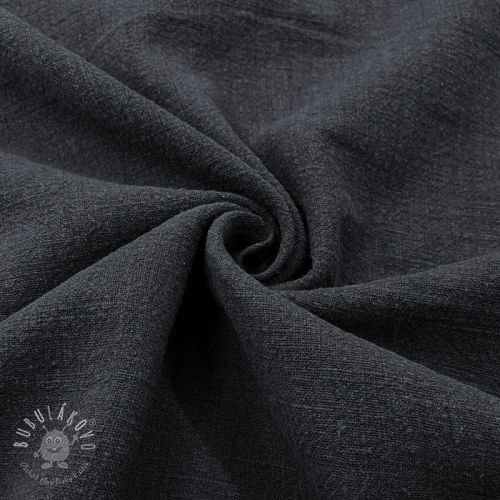 Ľan predpraný STONEWASHED anthracite