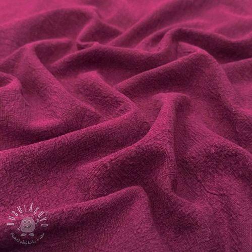 Ľan predpraný STONEWASHED PREMIUM bordeaux