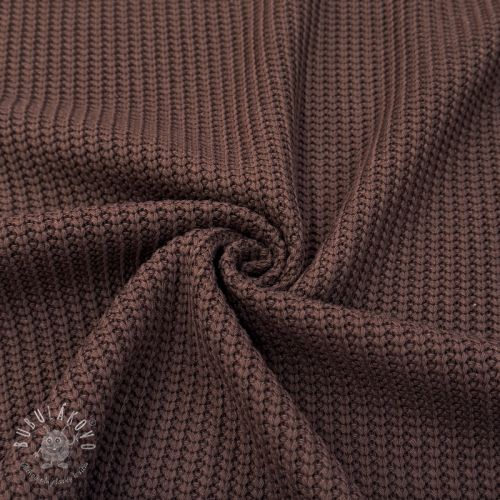 Svetrovina BIG KNIT dark brown