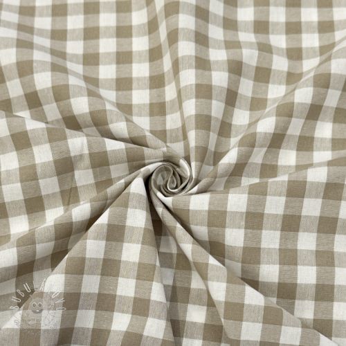 Bavlnená látka Check sand