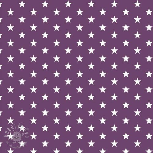 Bavlnená látka Petit stars purple