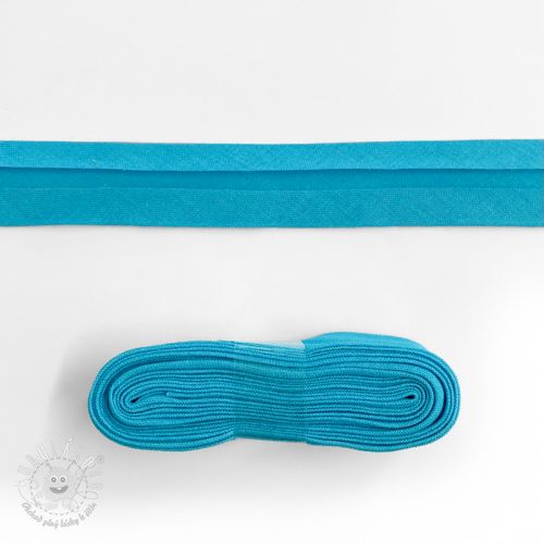 Lemovací prúžok bavlna - 3 m aqua Lemovací prúžok bavlna - 3 m aqua