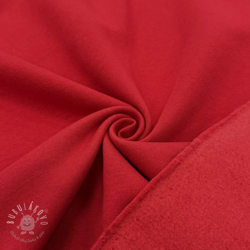 Teplákovina počesaná dark red