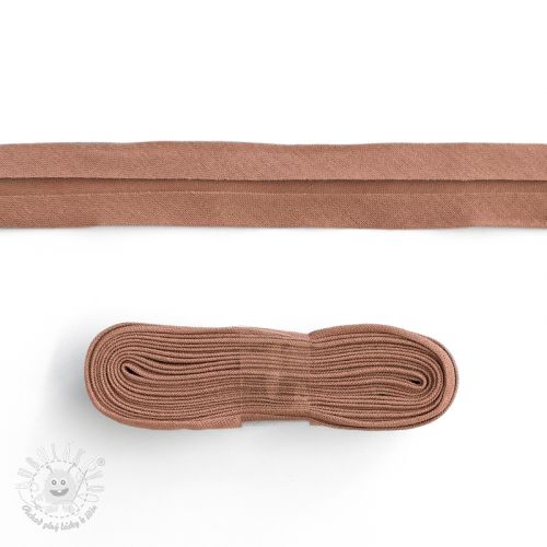 Lemovací prúžok bavlna - 3 m dark salmon Lemovací prúžok bavlna - 3 m dark salmon