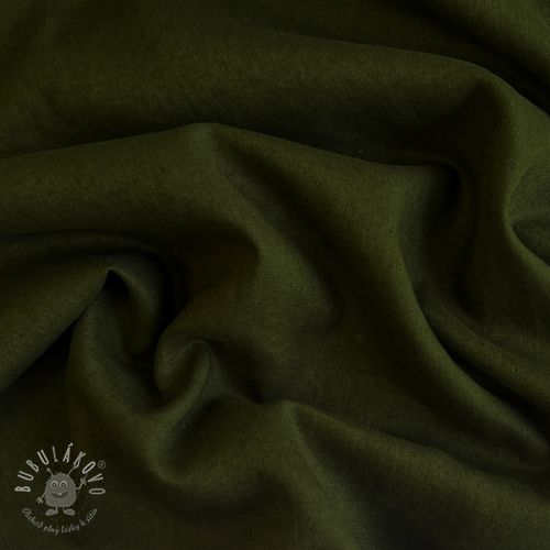 Ľan predpraný 170 g army green