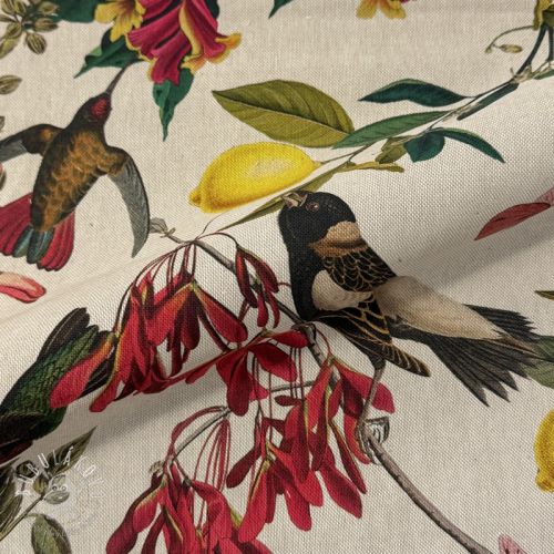 Dekoračná látka Linenlook Lemon Tropic Artisan digital print