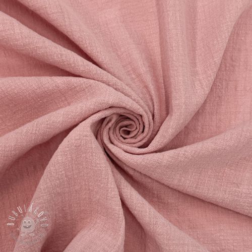 Bavlnená látka SLUB WASHED old rose