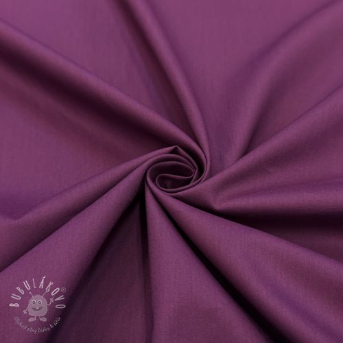 Bavlnená látka s viskózou aubergine