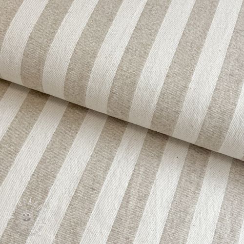 Dekoračná látka jacquard LINEN LOOK Cabourg lin