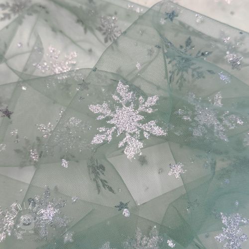 Tyl na TUTU Crystal old green