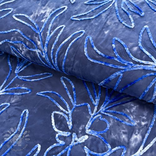 Bavlnená látka TIE DYE Chenille manon design B