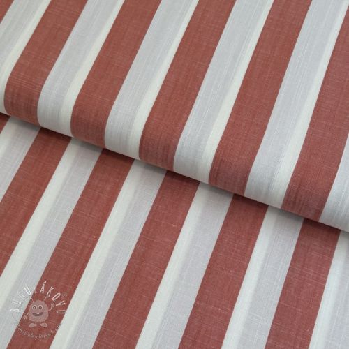 Viskóza YARN DYED Stripes BIG orange