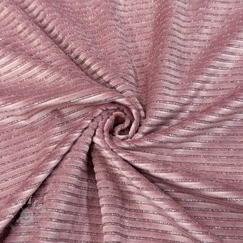 Zamat VELVET LUREX Stripe pink