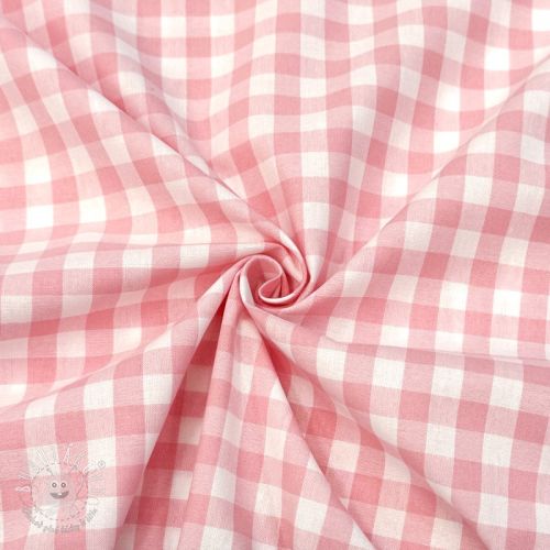 Bavlnená látka Check rosa Bavlnená látka Check rosa