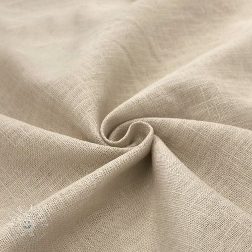 Ľan predpraný beige