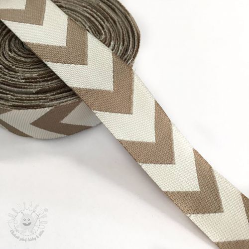 Stuha Chevron beige