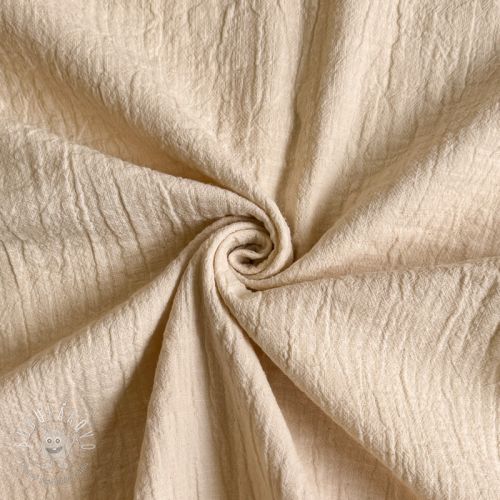 Dvojitá gázovina/mušelín SLUB SIMPLY NATURAL