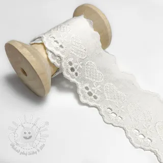Krajka Heart white