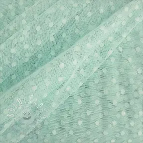 Tyl na TUTU SPOT light mint