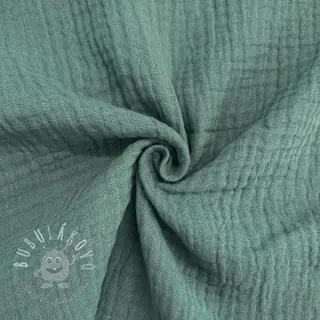 Dvojitá gázovina/mušelín green