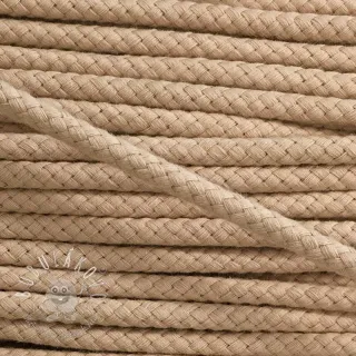 Bavlnená šnúra 8 mm beige