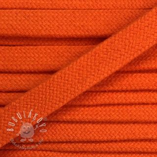 Bavlnená šnúra plochá 13 mm oranžová